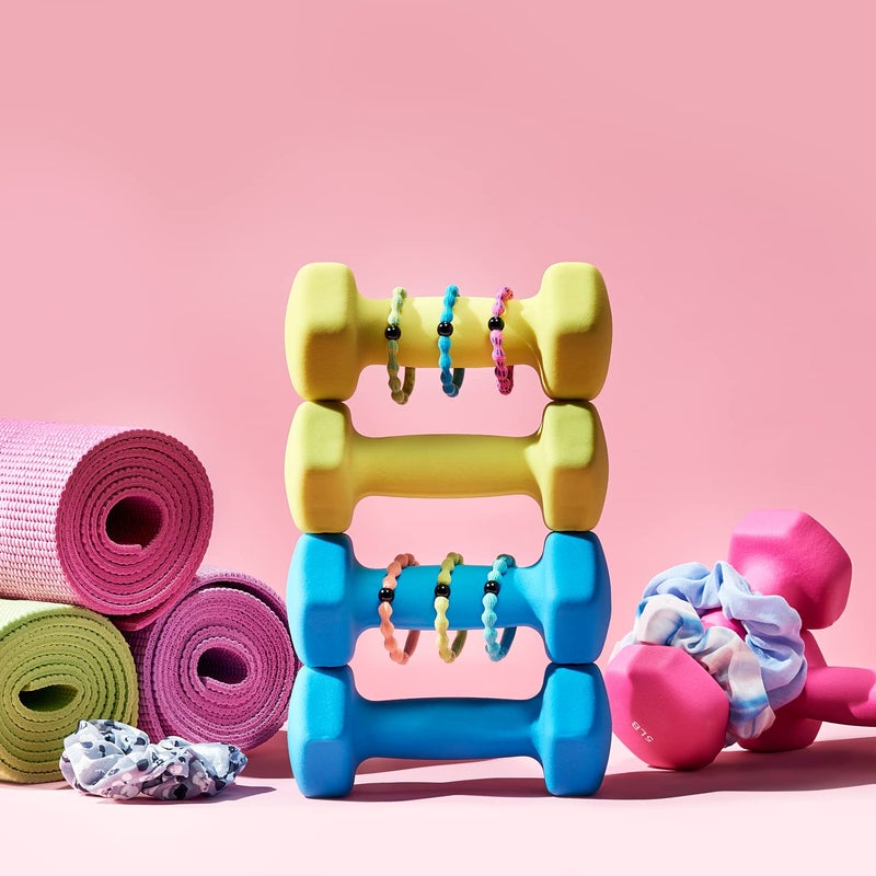 Goody Ouchless Forever Hair Elastics - 10 Ct, Assorted Neon, Damage-Free Bands, 3X Stronger Hair Ties, Retainable Shape, 16 Strand Inner Core, Hair Accessories for Women & Men, All Hair Types - Image 4