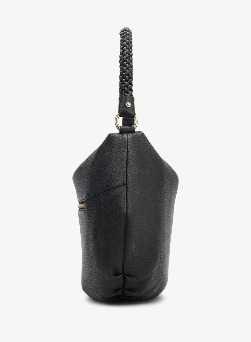 Da Milano black Willow Hobo Bag (M) for Women | Best Price UAE