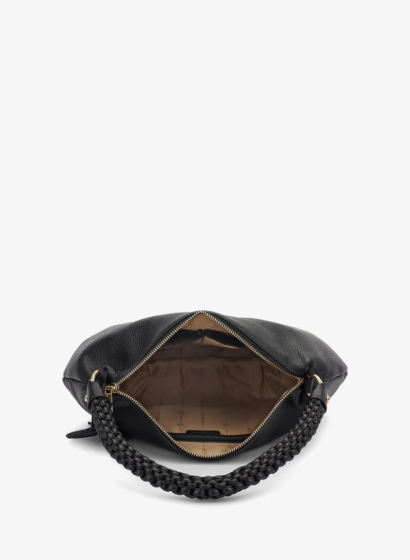Da Milano black Willow Hobo Bag (M) for Women | Best Price UAE