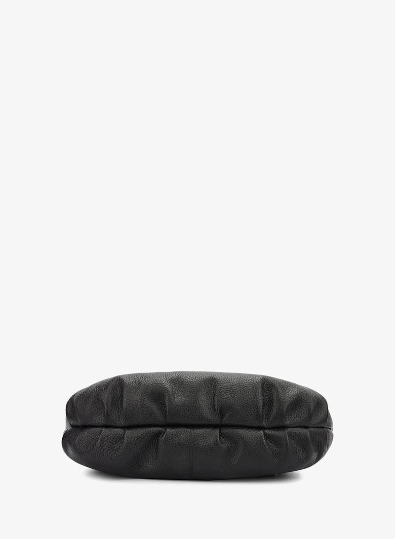 Da Milano black Willow Hobo Bag (M) for Women | Best Price UAE