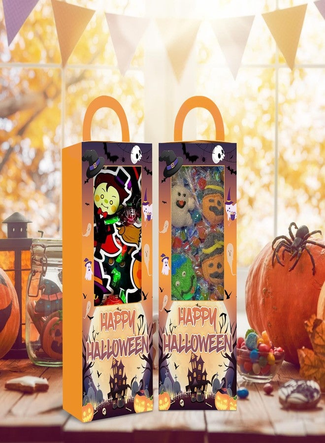 Urlax 12PCS Halloween Party Favor Boxes Trick or Treat Gift Candy Boxes Happy Halloween Goodie Bag for Birthday Party Decor Supplies (4.8 x 4.8 x 9.5 in) - Image 5