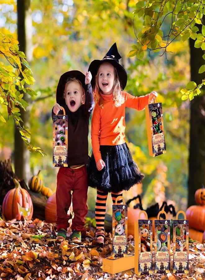 Urlax 12PCS Halloween Party Favor Boxes Trick or Treat Gift Candy Boxes Happy Halloween Goodie Bag for Birthday Party Decor Supplies (4.8 x 4.8 x 9.5 in) - Image 3
