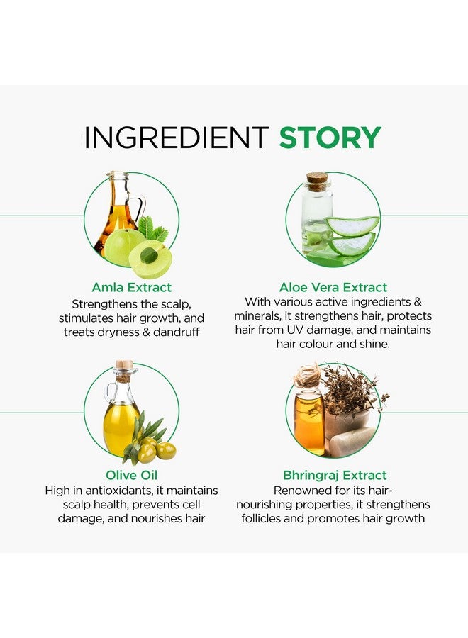 OSHEA Herbals Amlacare Hairfall Control Shampoo For All Hair Types | Controls Hairfall With Strengthens Hair Shaft & Volume | Enriched With Aloevera & Amla Extracts 500 Ml - Image 3