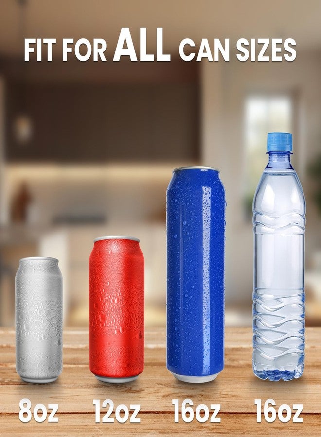 KOTTO كسارة علب كوتو - كسارات علب جدارية لإعادة التدوير - مزودة بنظام إسقاط تلقائي - فتاحة زجاجات مدمجة - تسحق علبًا من 8 إلى 16 أونصة - تتضمن حقيبة تخزين للمطبخ - كسارة علب شديدة التحمل للاستخدام المنزلي - أسود - Image 3