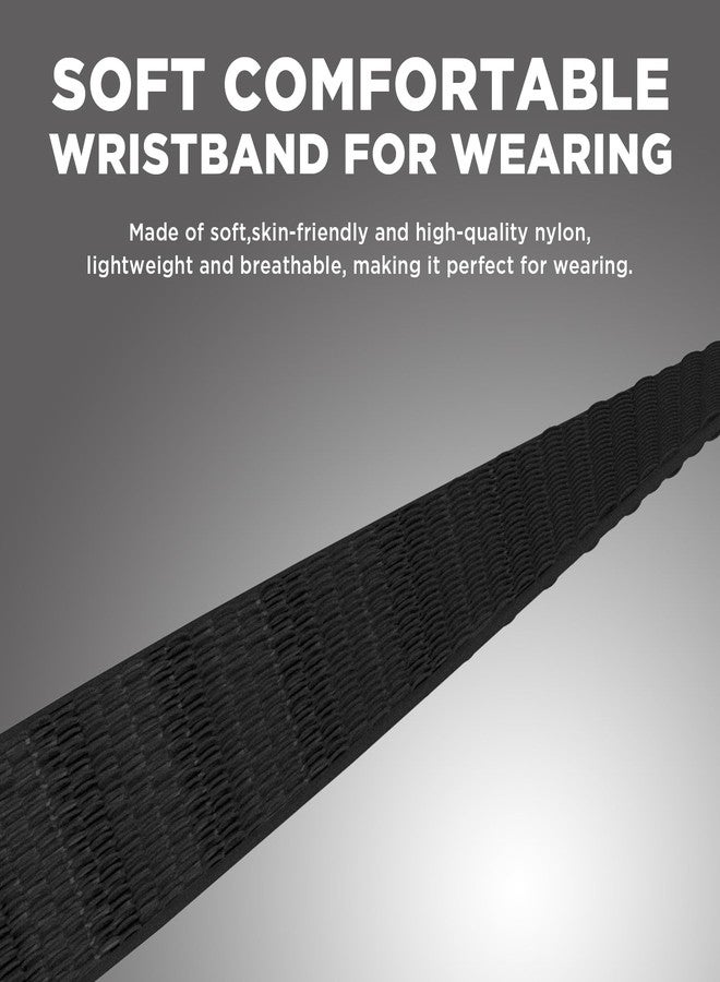 Wacanc ﻿Quick Release Nylon Wristband Compatible with Plaud NotePin Voice Recorder,PC Case with Soft Adjustable Wearable Strap for Plaud NotePin S (2025),Replacement Nylon Strap Accessories (Black) - Image 4