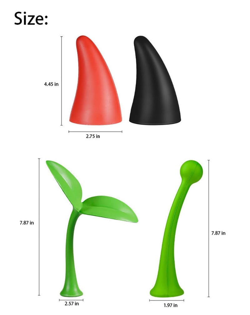 acdiac Car Sprout Roof Decoration for Car Top,Bean Sprout Decals for Hood Or Trunk Lid,Fun Green Grass Car Exterior Stickers Decor(Bean Sprouts) - Image 2