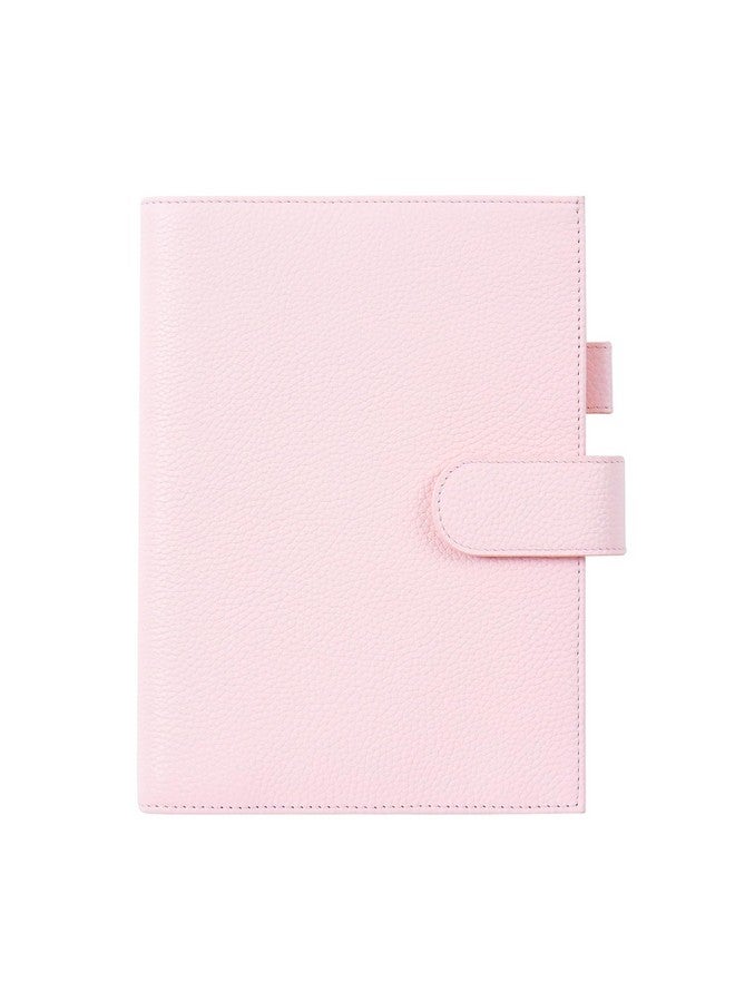 Moterm Leather A5 Notebook Cover - Fits Hobonichi Cousin, Stalogy And Midori Md Planners, With Pen Loop, Card Slots And Back Pocket (Pebbled-Quartz) - Image 1