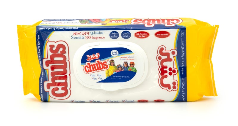 Chubs Family Sensiti Wet Wipes – Fragrance Free Alcohol Free Wipes – 40 Wipes Pack - Image 1
