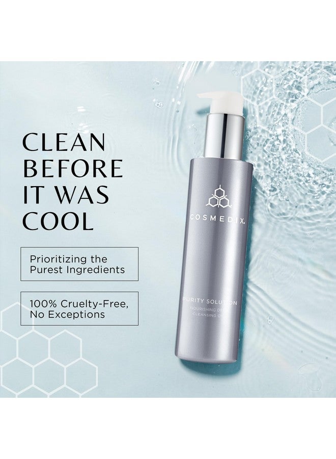 كوزميديكس زيت تنظيف الوجه من كوزميديكس - محلول نقاء، زيت تنظيف عميق مغذي - مزيل مكياج ومنظف زيتي للوجه يزيل الأوساخ بلطف - غسول وجه بزيت الأرغان لبشرة ناعمة ورطبة - Image 5