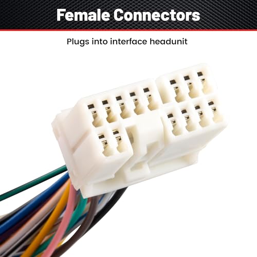 RED WOLF Car CD Changer Interface Player Adapter Head Unit Stereo Y-Splitter Cable Plug Navigation Y- Wiring Harness Replacement for Honda Accord Civic Acura - Image 4