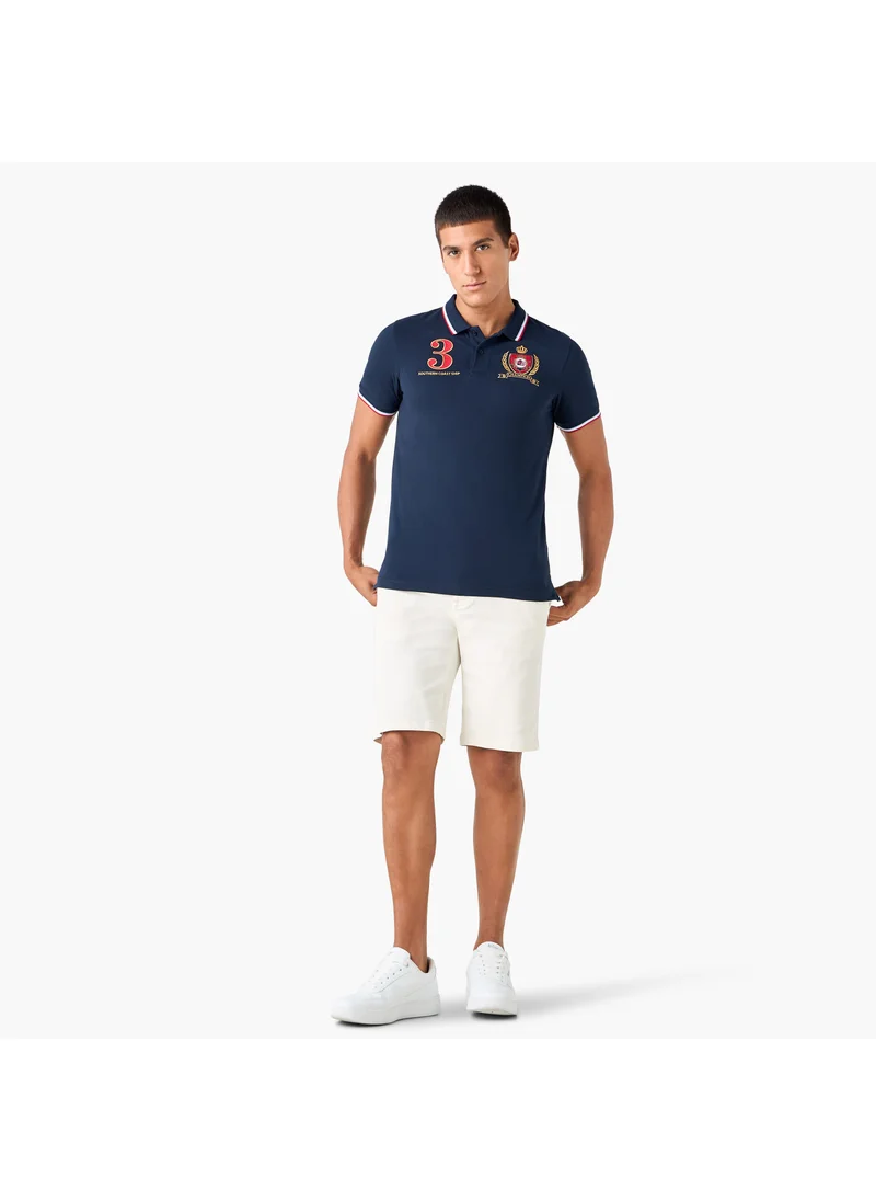 سبلاش فيڤ Logo Embroidered Polo T-shirt