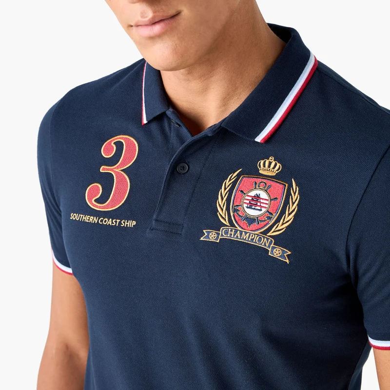 Splash FAV Logo Embroidered Polo T-shirt