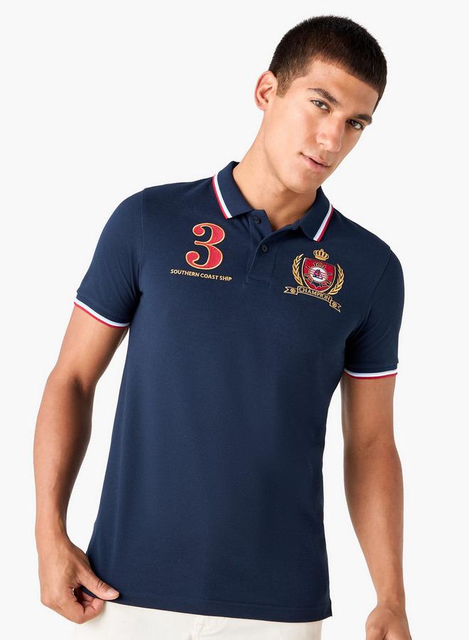 Splash FAV Logo Embroidered Polo T-shirt - Image 1