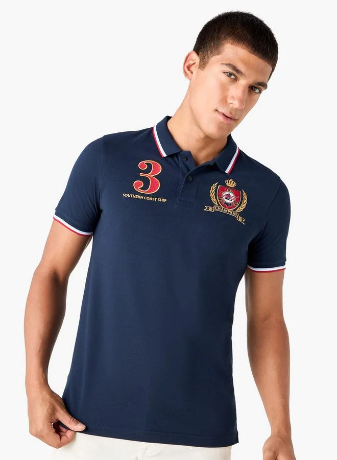 Splash FAV Logo Embroidered Polo T-shirt