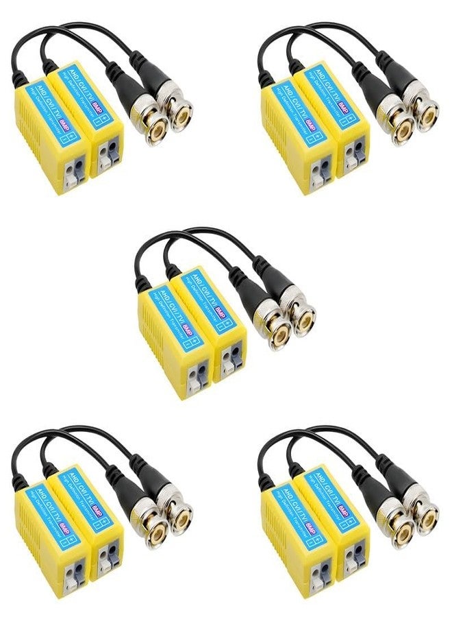 DY TOOLS 8MP Passive HD BNC Video Balun Transceiver Transmitter Via Cat6 UTP RJ45 Cable for AHD/TVI/CVI/CVBS support 720P/960P/1080P/3MP/5MP/8MP CCTV Security Cameras (5) - Image 1