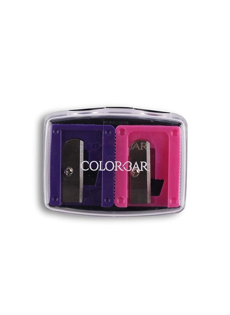 Colorbar Make Your Point Duo Cosmetic Pencil Sharpener Sharpens Thickest Thinnest Pencils Traps Pencil Debris - Image 1