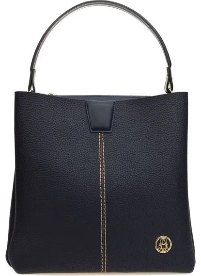 Bilik Deri Bilik Leather Navy Blue Rölax Women's Shoulder Bag Dlr 100-NW