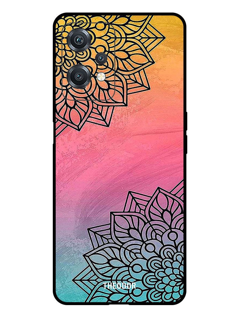 Theodor Protective Case Cover For ONEPLUS NORD 2 LITE 5G Top & Bottom Flower - Image 1