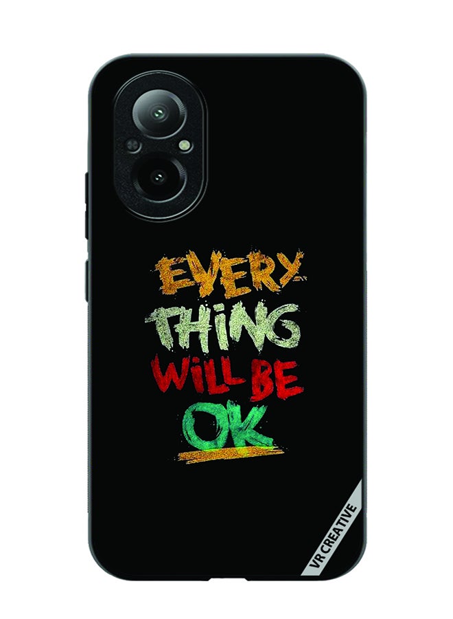 VR CREATIVE Protective Case Cover For Realme C67 4G Everything Will Be Ok Design Multicolour - Image 1