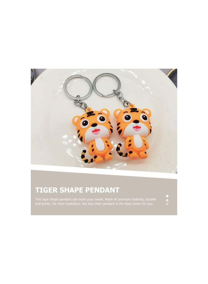 GGOOT 6pcs Zodiac Tiger Keychains Pendants Lucky Animal Statue Toy Key Ring Car Key Holder Gift for Purse Wallet Christmas Backpack 2022 Ney Year Decor - Image 5