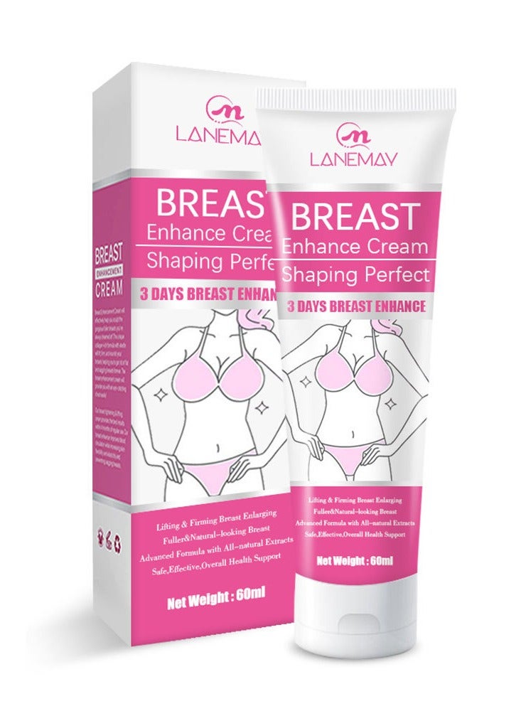 LANEMAY Rapid Growth, Firming and Lifting Cream, Nourishing and Gathering Bust , Perfect Body Curves 60ml - Image 4