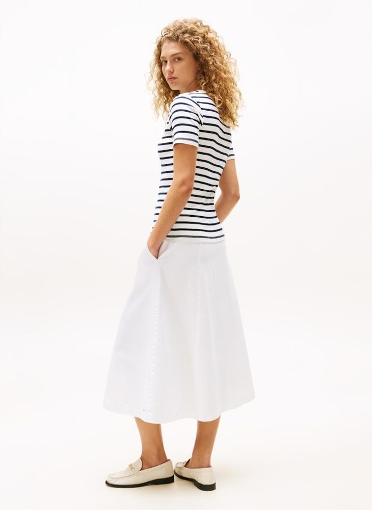 تومي هيلفيغر تيشيرت مخطط بياقة دائرية - Image 2