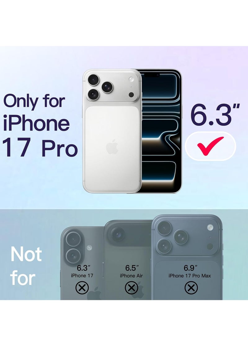 iPhone 17 Pro Clear Case Compatible with MagSafe Anti-Scratch Drop Protection Cover For iPhone 17 Pro Shockproof Slim Phone Case for iPhone 17 Pro 6.3-inch - Image 2