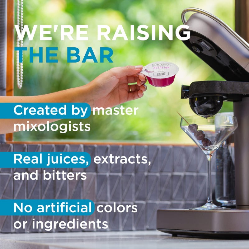 Bartesian كبسولات بارتيزيان 24-pack لمحبي الويسكي لجهاز الكوكتيل - مجموعة كبسولات خلط بار منزلي لاستخدامها مع آلة صنع مشروبات بارتيزيان - Image 2