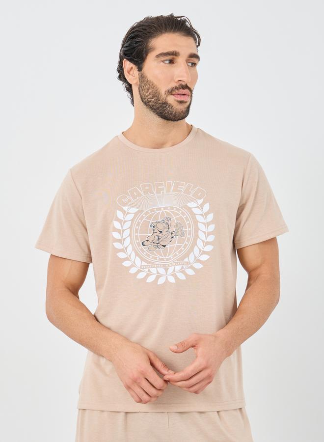 Styli Garfeild Graphic Print Short Sleeve T-Shirt and Shorts Set - Image 2