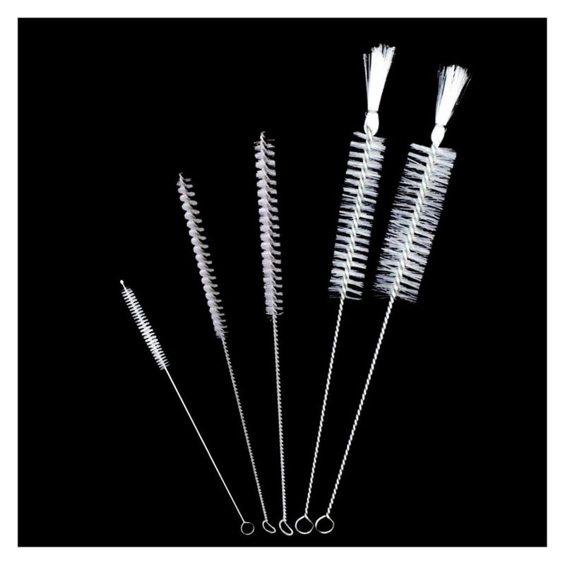 Wire Tube Brushes Nylon Tube Cleaning Brushes Manual Hand Tools Straw Glass Washing Nozzles Bottle Test Lab Flask Cleaner Household Accessories(Diameter6mm L300mm) - Image 3