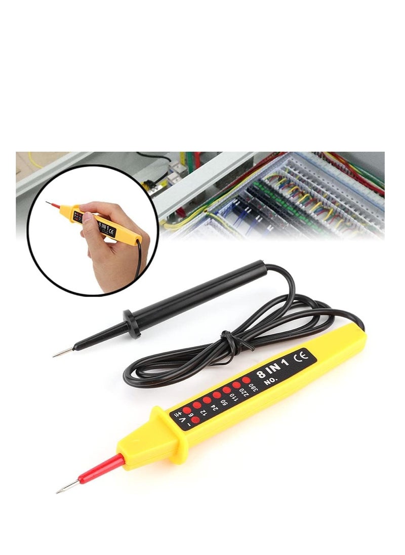 Generic 8-in-1 Voltage Tester Pen for AC/DC 6V–380V Light Indicator Live Wire Detection Continuity & Circuit Test Tool Handheld Detector for Home Industrial & Automotive Use  - Image 5