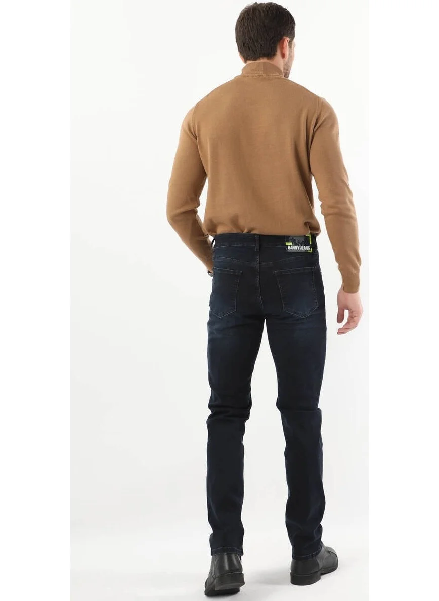 Banny Jeans Men's Dark Navy Blue Jeans