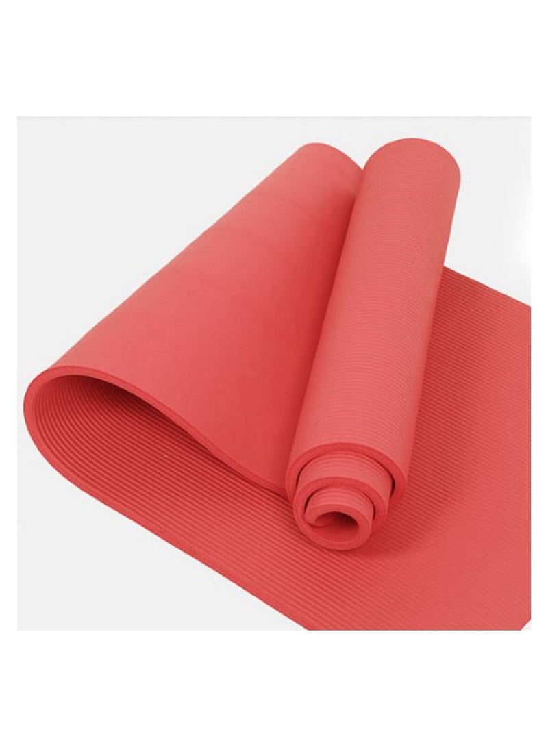 Generic Extra Thick Exercise Yoga Mat with Carrying Strap red  - Image 4