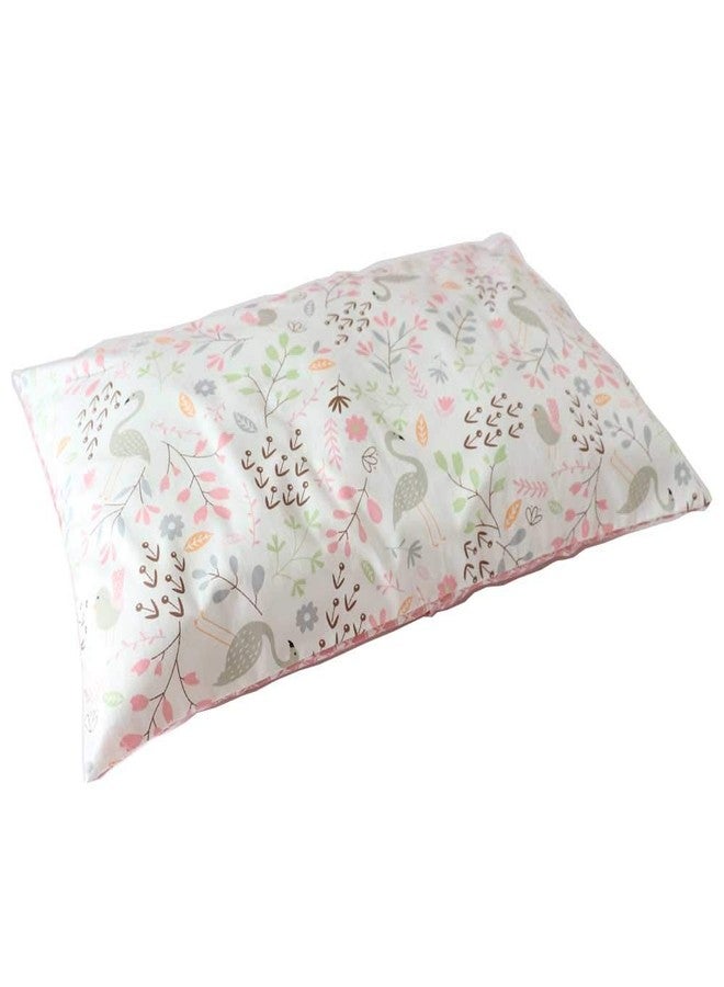 Emenpy 100% Cotton Crib Bedding Set for Baby Boys Girls,3 Pcs Baby Bed Linen Include Duvet Cover,Fitted Sheet,Pillowcase,Nursery Decoration,No Filler(Pink) - Image 3