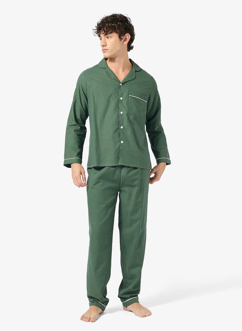 سفنتي فايف طقم بيجامة قميص وبنطلون - Image 5