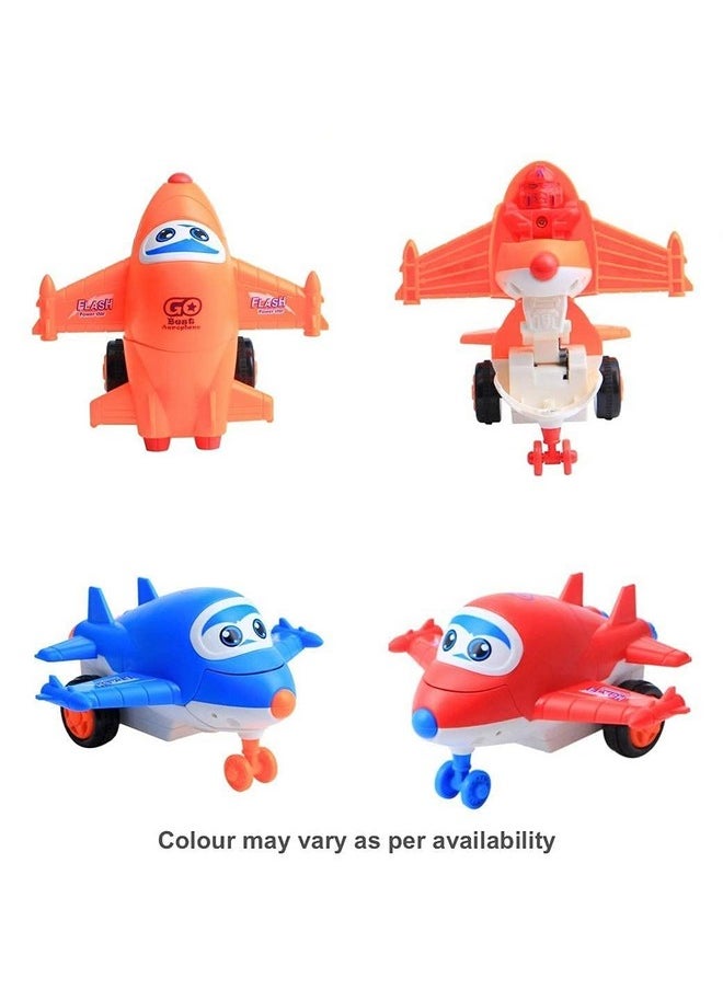 Manos Aeroplane 2 in 1 Robot Plane Toys for Kids with 360° Rotation|Push & Go Toys Racing Plane for Kids (Pack 1)|Multicolor - pzsku/ZEB7C4933A7540D540166Z/45/_/1740119037/e3786b60-0132-41be-980a-9af0e2821bfa