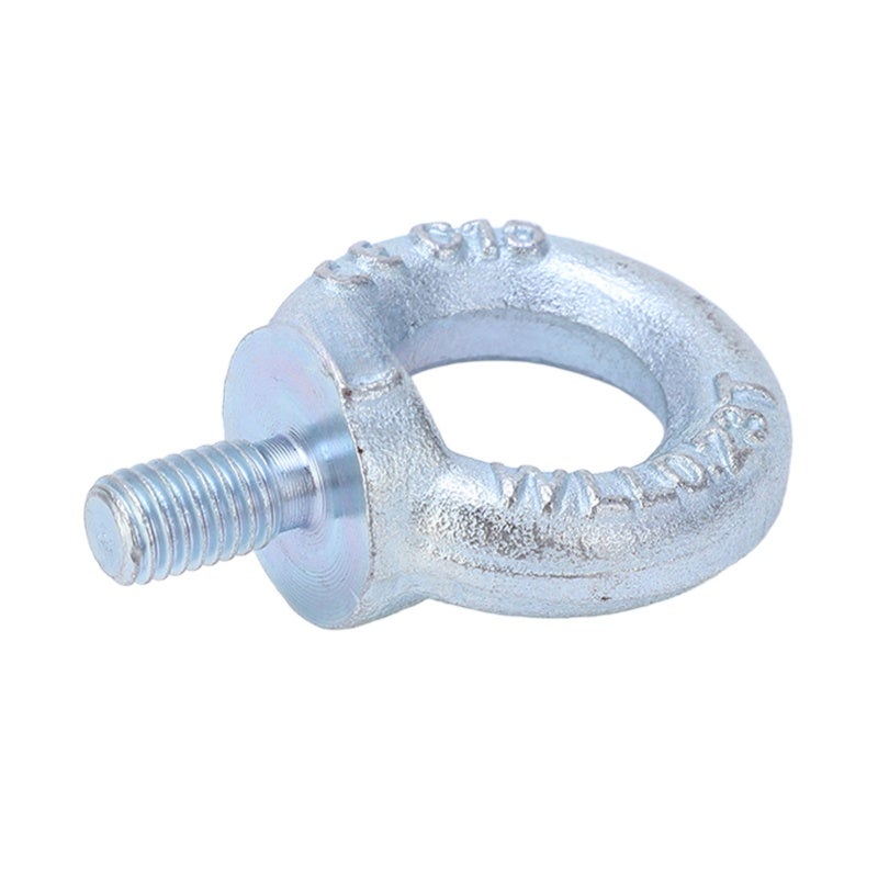 5PCS Lifting Shoulder Eye Bolt Electroplating White Zinc Q235 Steel Lifting Ring Threaded Eyebolt for Industrial M10 - Image 1