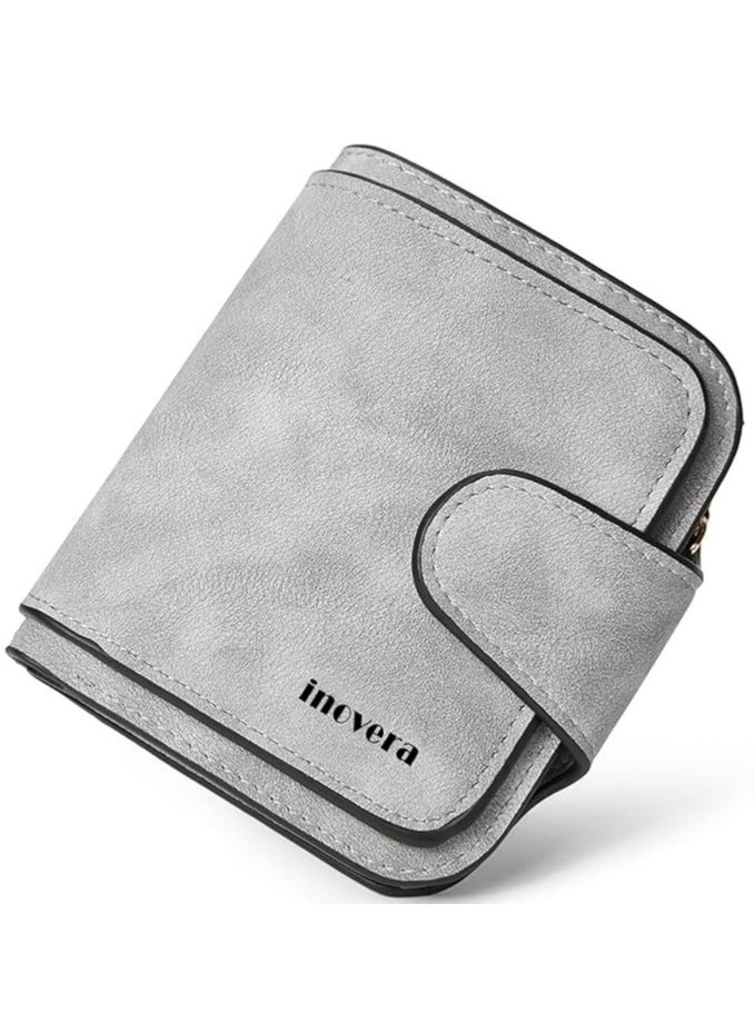 INOVERA (LABEL) Women's Vegan Leather Tri-fold Fashion Card Coin Holder Small Wallet  - Image 1