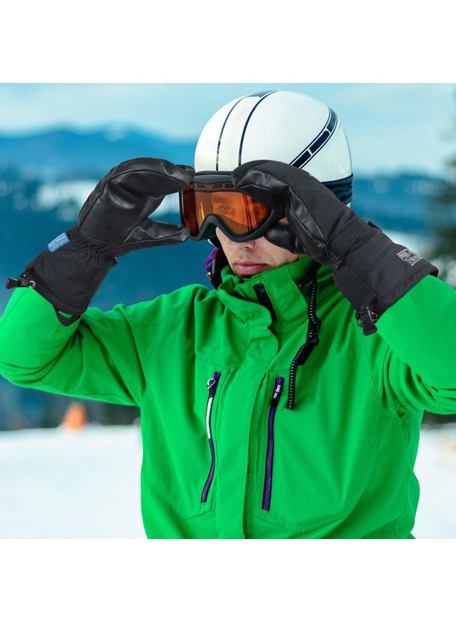 EXski Waterproof Three Fingers Ski Mittens Thermal 3M Thinsulate Insulation Extreme Cold Weather Gloves for Snowboard Snowmobile Motorcycle Women Men - Image 5