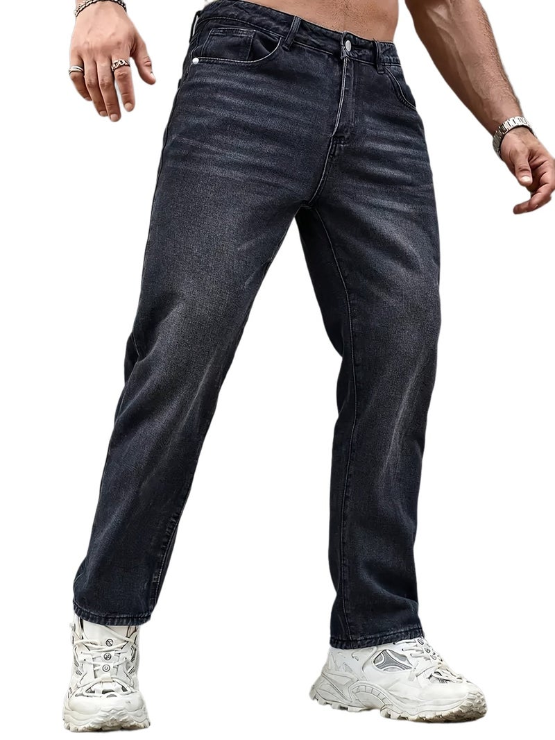 Men's Fashion Casual Jeans - Image 1