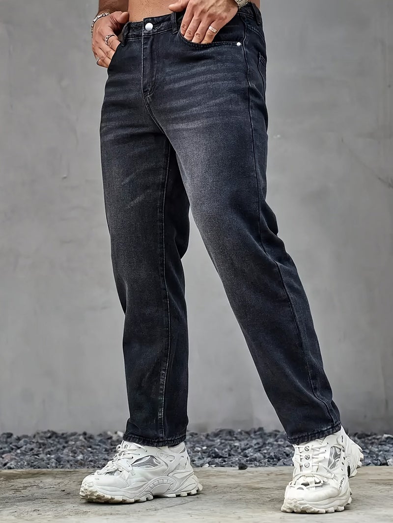 Men's Fashion Casual Jeans - Image 4