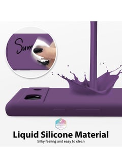 Generic For Google Pixel 6a HD Silicone Back Color Cover,Camera Protection From Shocks From TPU Compatible For Google Pixel 6a (6.1'') (Purple)  - Image 3