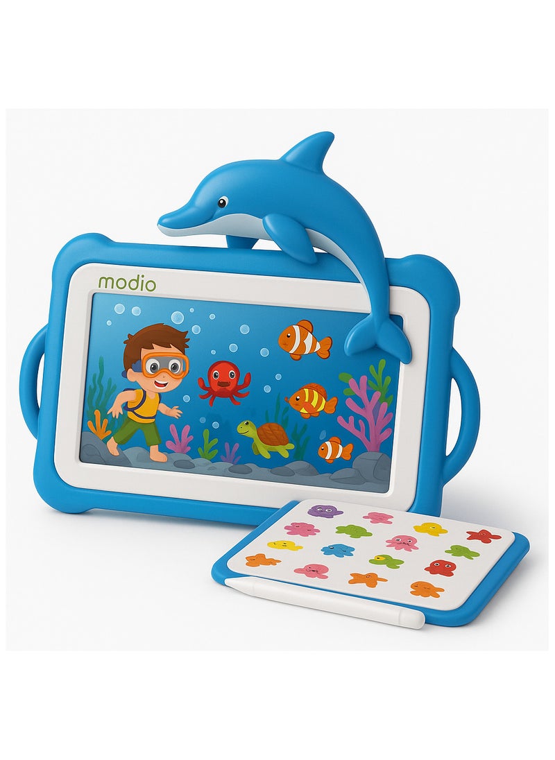 modio Modio M51 Kids Tablet - Wi-Fi, 7-inch Screen, Educational Games, Shock-Resistant Silicone Case 