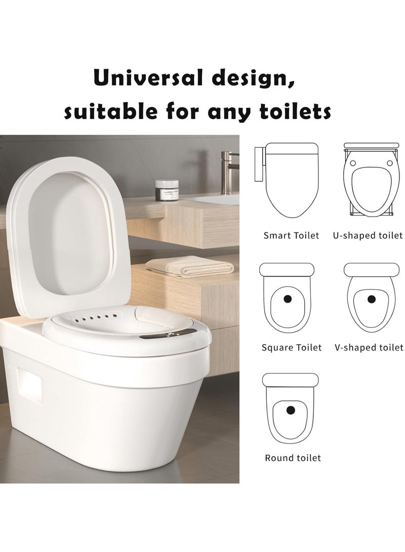 XiuWoo USB Rechargeable Electric Sitz Bath for Toilet, Portable Sitz Bath for Hemorrhoids and Postpartum Care, 3-Level Intensity Adjustment,Electric Sitz Bath for Women Men, Intelligent Flushing, Temperature Display  - Image 2