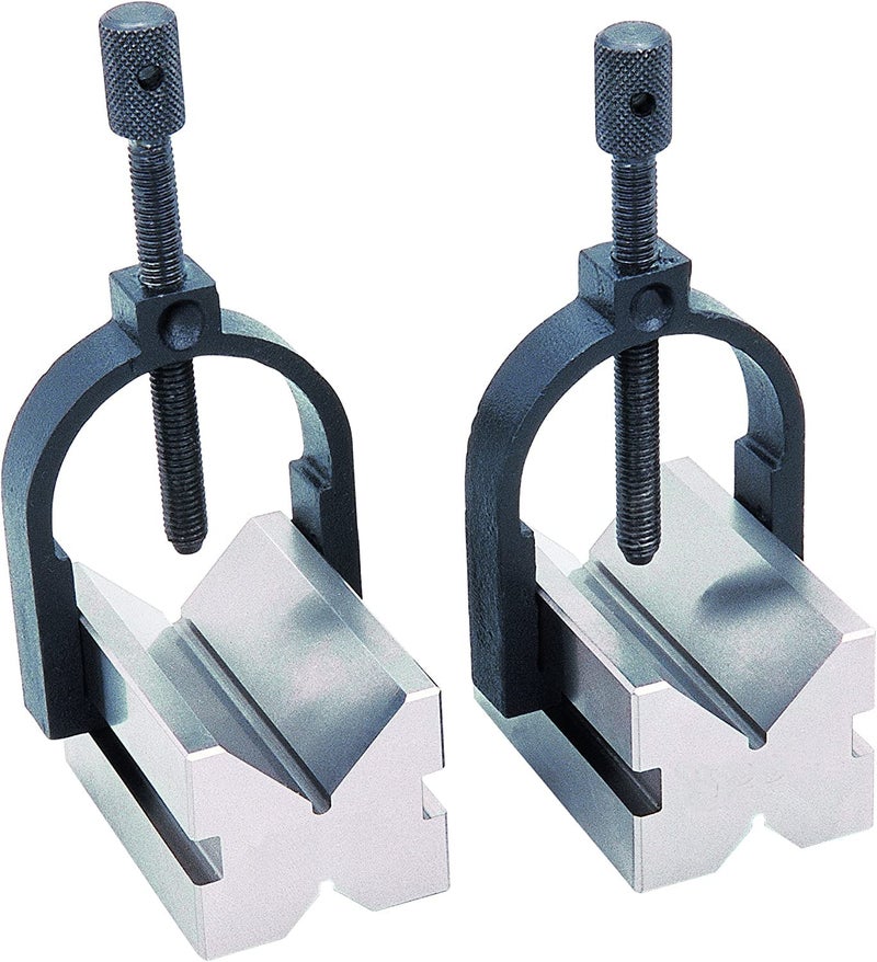 SAMENX Tools Vee Block and Clamp Sets 114 Square by 158 long 32x32x40mm - Image 1