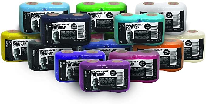 MUELLER Sports Medicine MWrap, Pre Wrap, Athletic Tape Underwrap for Sports, Hair, Ankles, Wrist, Hands and Knees, Water-Resistant, Latex Free, 2.75" x 21.4 Yards Per Roll, 2 Rolls, Maroon - Image 4