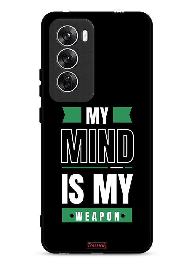 Tolwak Oppo Reno12 5G Protective Case Cover My Mind Is My - Image 1