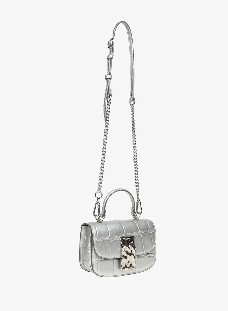 STEVE MADDEN BINQUE-C Textured Top Handle Bag - Image 3