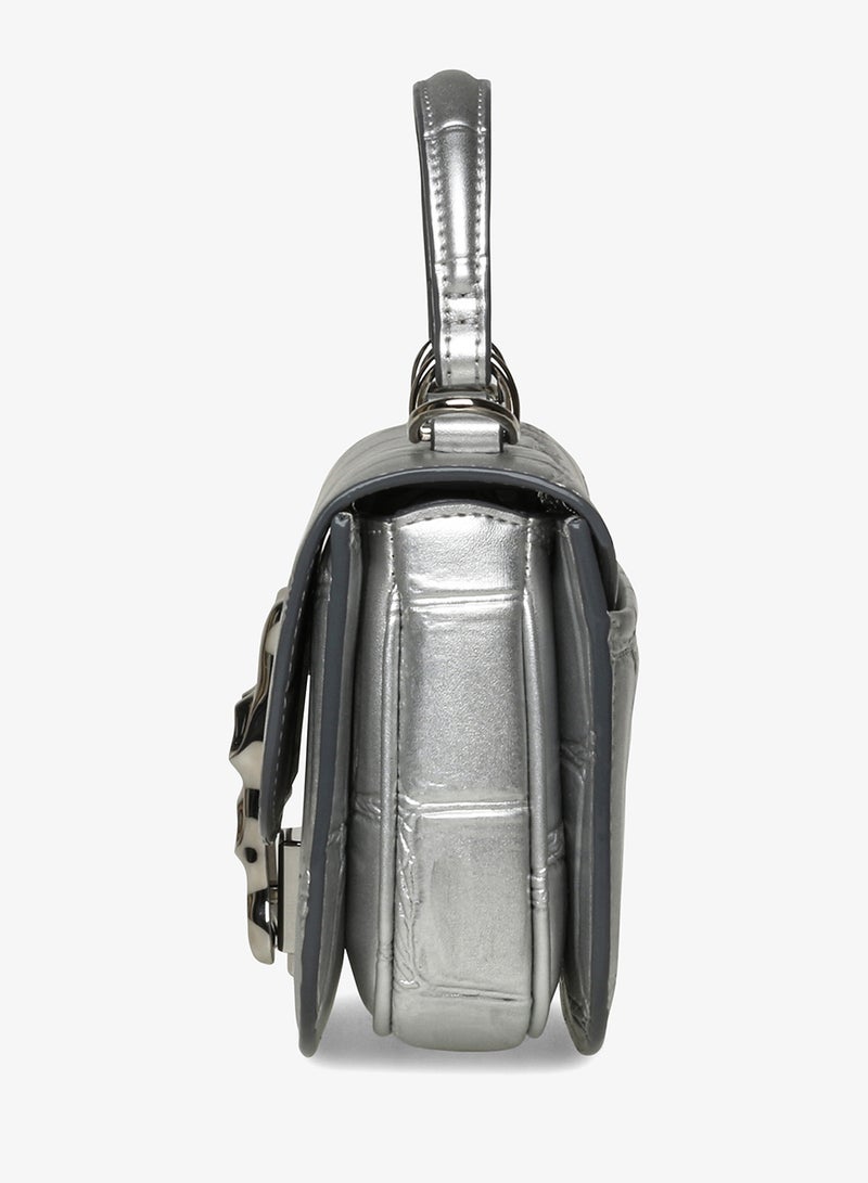 STEVE MADDEN BINQUE-C Textured Top Handle Bag - Image 4