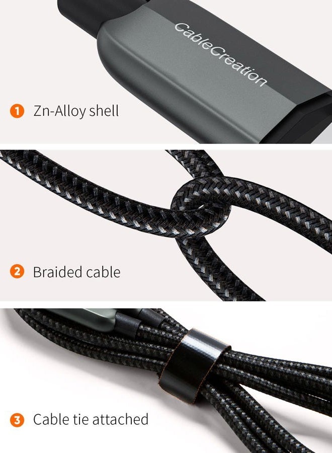 CableCreation USB C Cable 10 FT 100W 20V/5A USB C to C Cable 10FT Braided Fast Charging Cable 480Mbps for MacBook Pro iPad Air XPS Galaxy S23 S23+ S22 S21 Other USB C Devices 3m Gray - Image 5